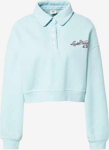 LEVI'S ® - Sweatshirt 'Graphic Cropped Stevie' em azul: frente