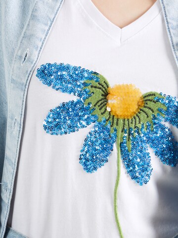 Bianco Lucci T-Shirt in Weiß