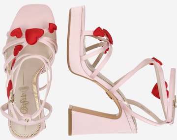 BUFFALO Strap sandal 'LIZA' in Pink