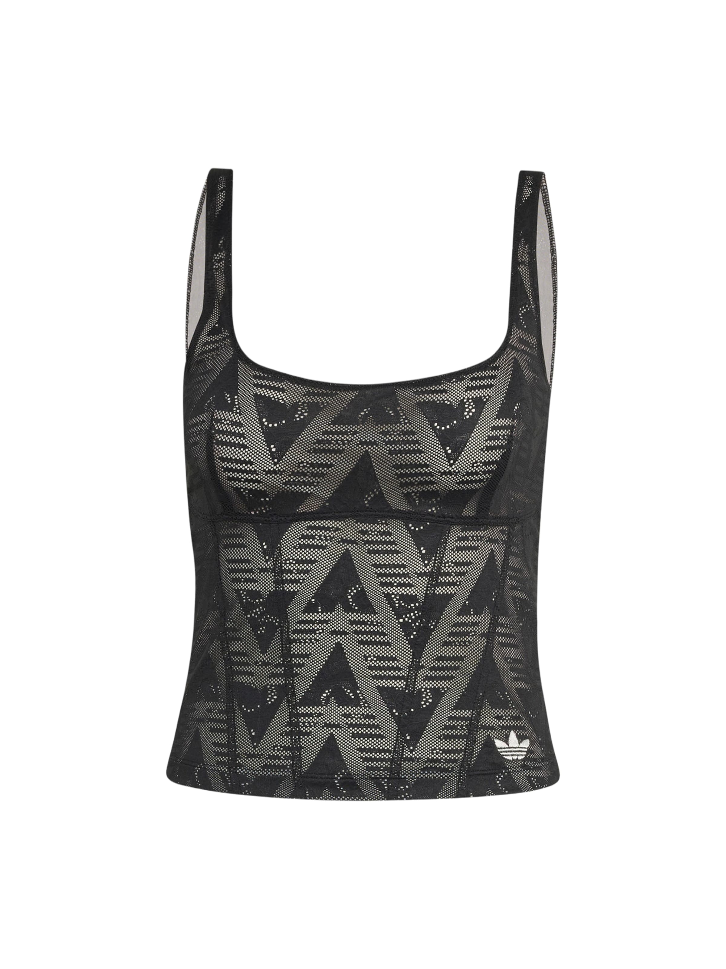 ADIDAS Top in Schwarz: Vorderseite