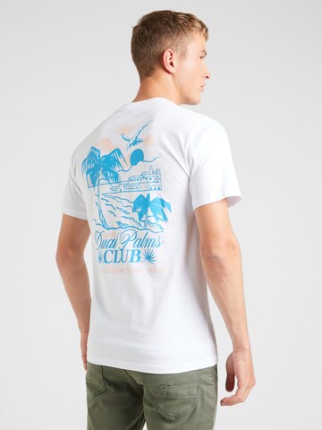 VANS Koszulka 'DUAL PALMS CLUB' w kolorze biały: przód