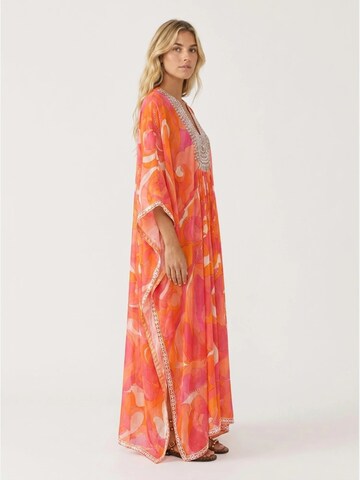 Miss June Kjole 'Caftan Long Cassia' i orange