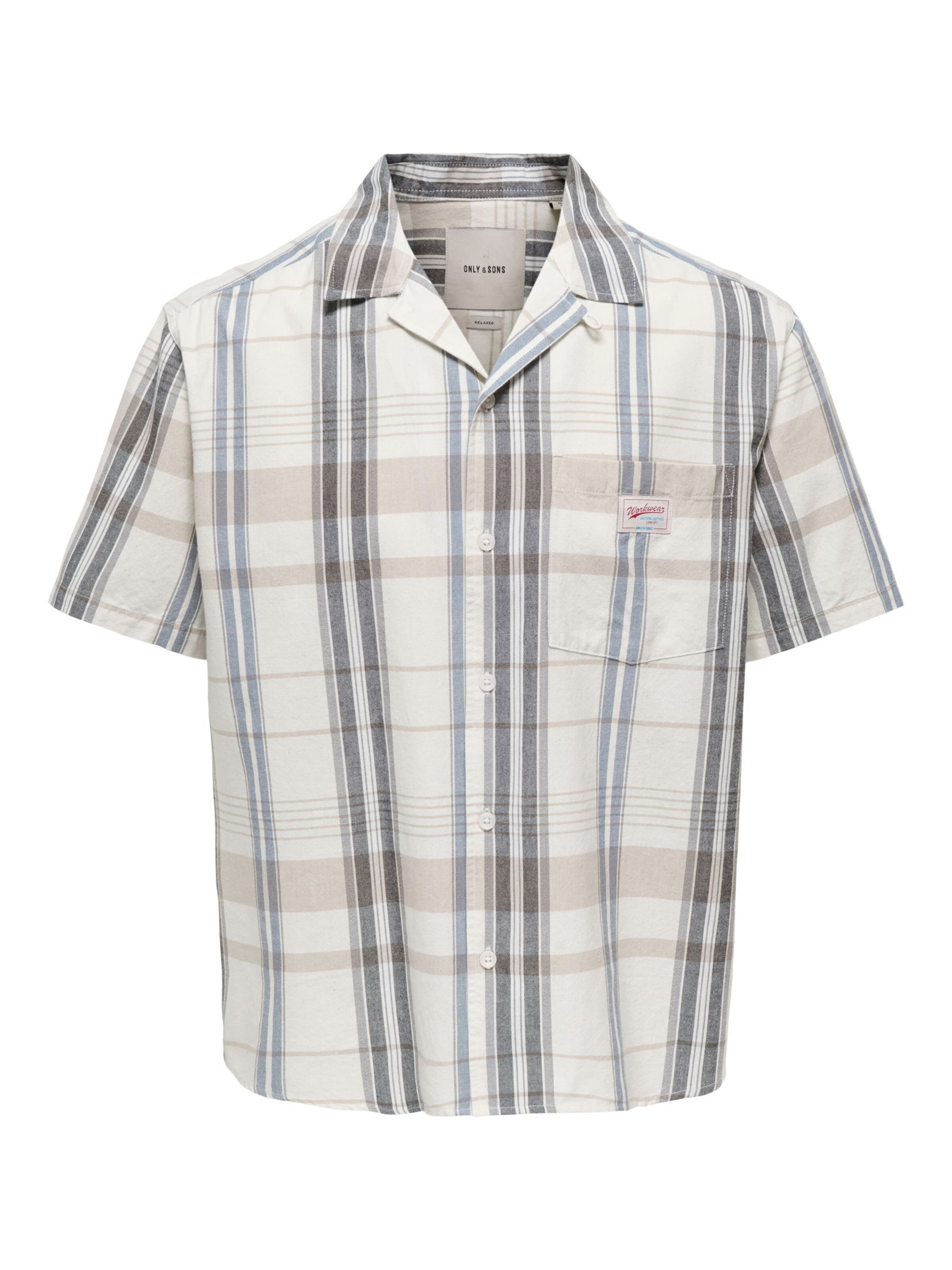 Only & Sons Comfort Fit Hemd 'ONSEBERT' in Weiß: Vorderseite