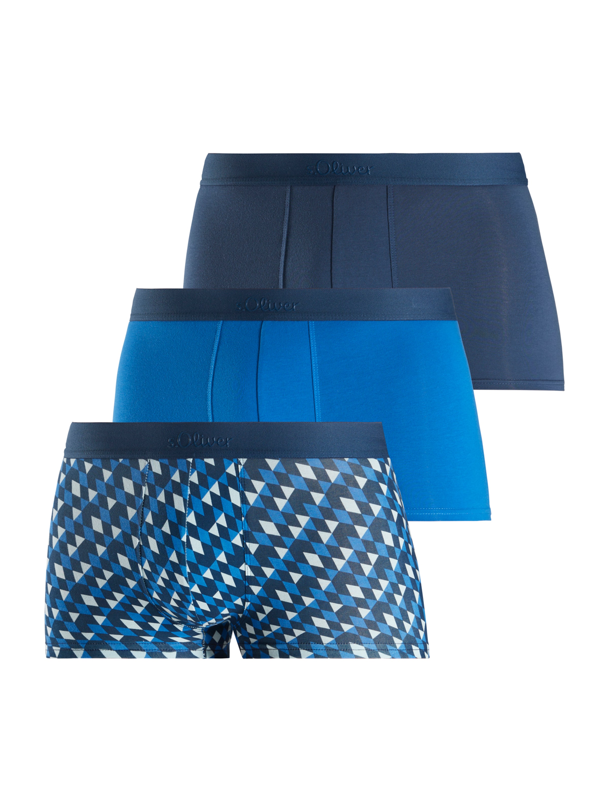 s.Oliver Boxer shorts in Blue: front