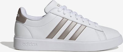 Sportbačiai be auliuko 'GRAND COURT 2.0' iš ADIDAS SPORTSWEAR, spalva – bronzinė / balta, Prekių apžvalga