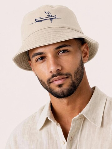 Neverless Hat 'Bär Kanu' in Beige