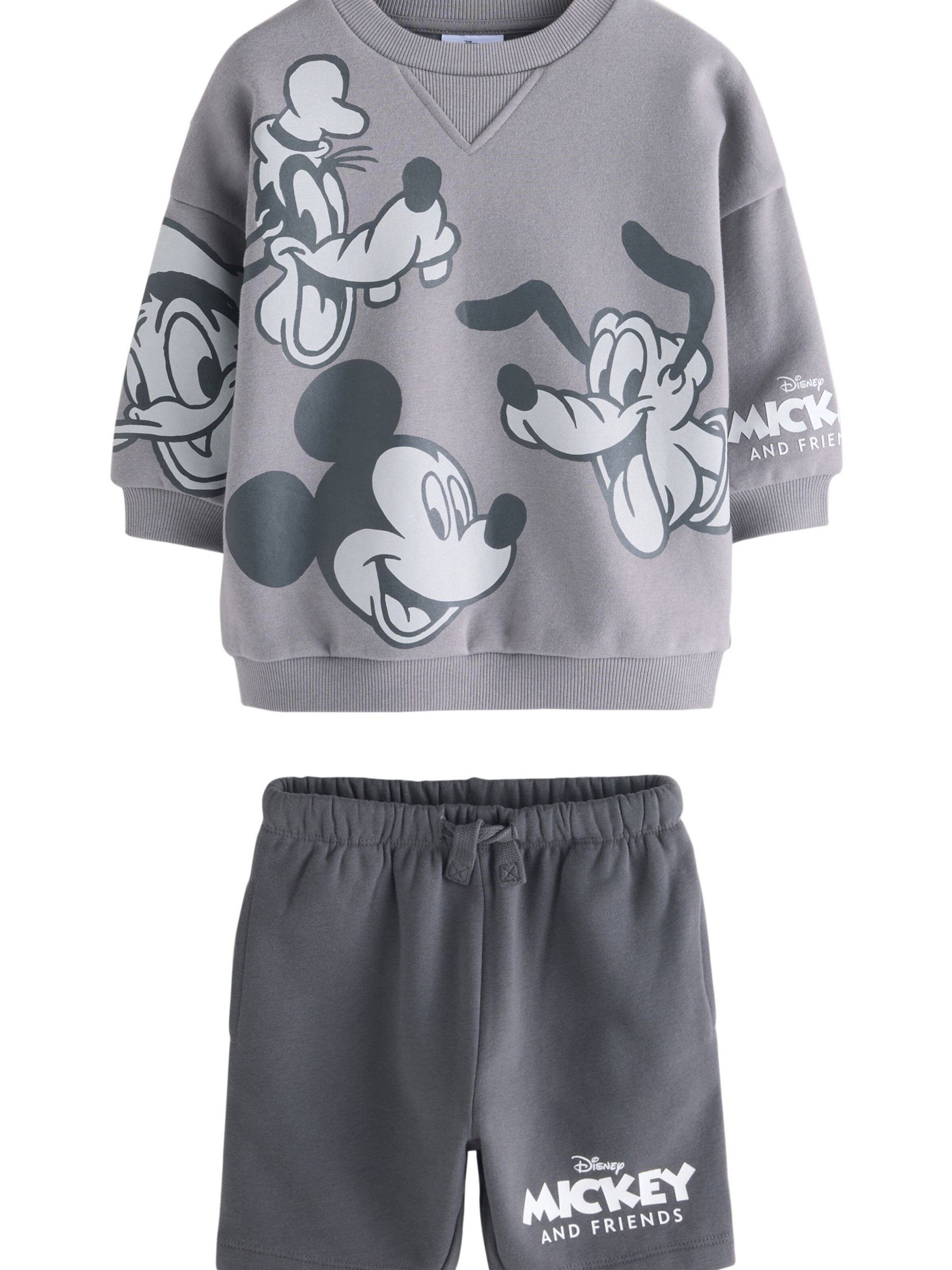 Next Σετ 'Mickey & Friends' σε γκρι: μπροστά