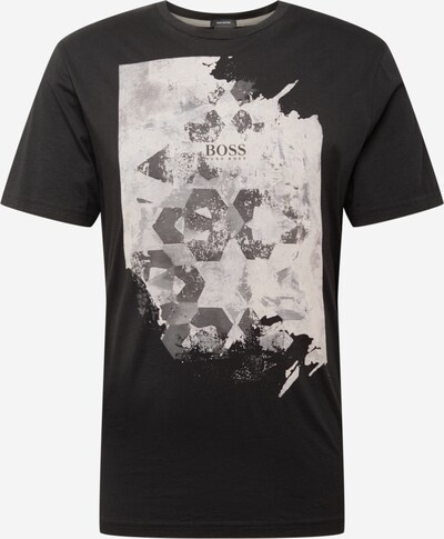 Maglietta 'Tsummery' BOSS Casual di colore grigio fumo / grigio chiaro / nero, Visualizzazione prodotti