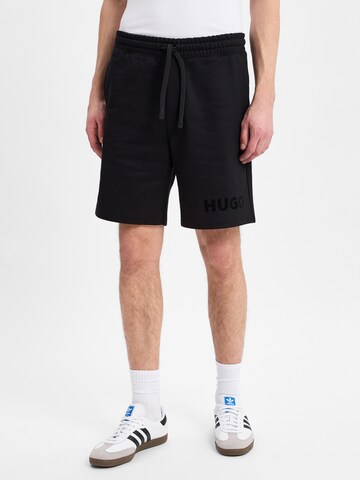 HUGO Loosefit Shorts 'Dinkoe' in Schwarz: Vorderseite