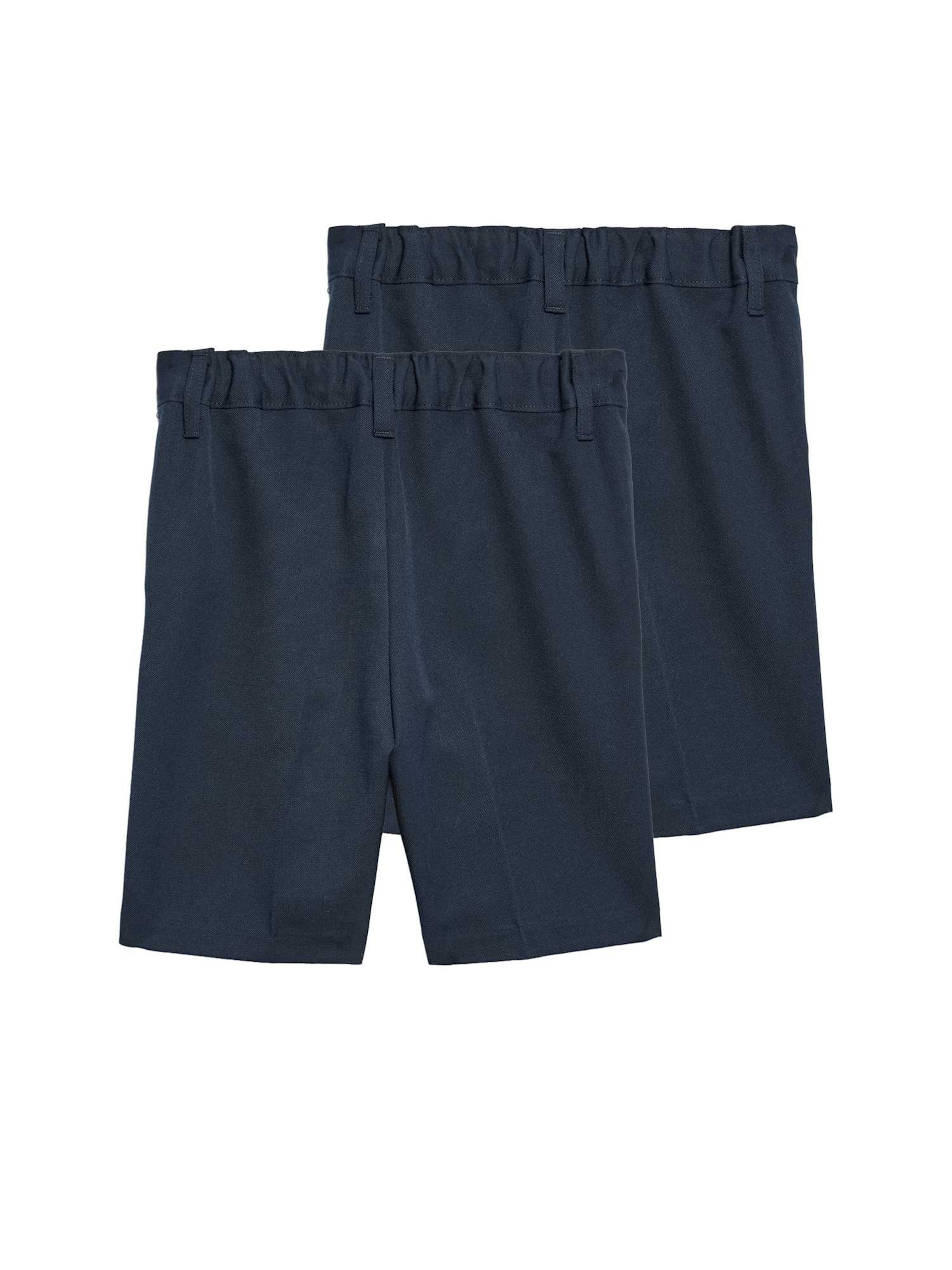 Marks & Spencer Slimfit Broek in Blauw: voorkant