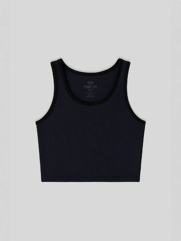 Tommy Life Top in Zwart: voorkant