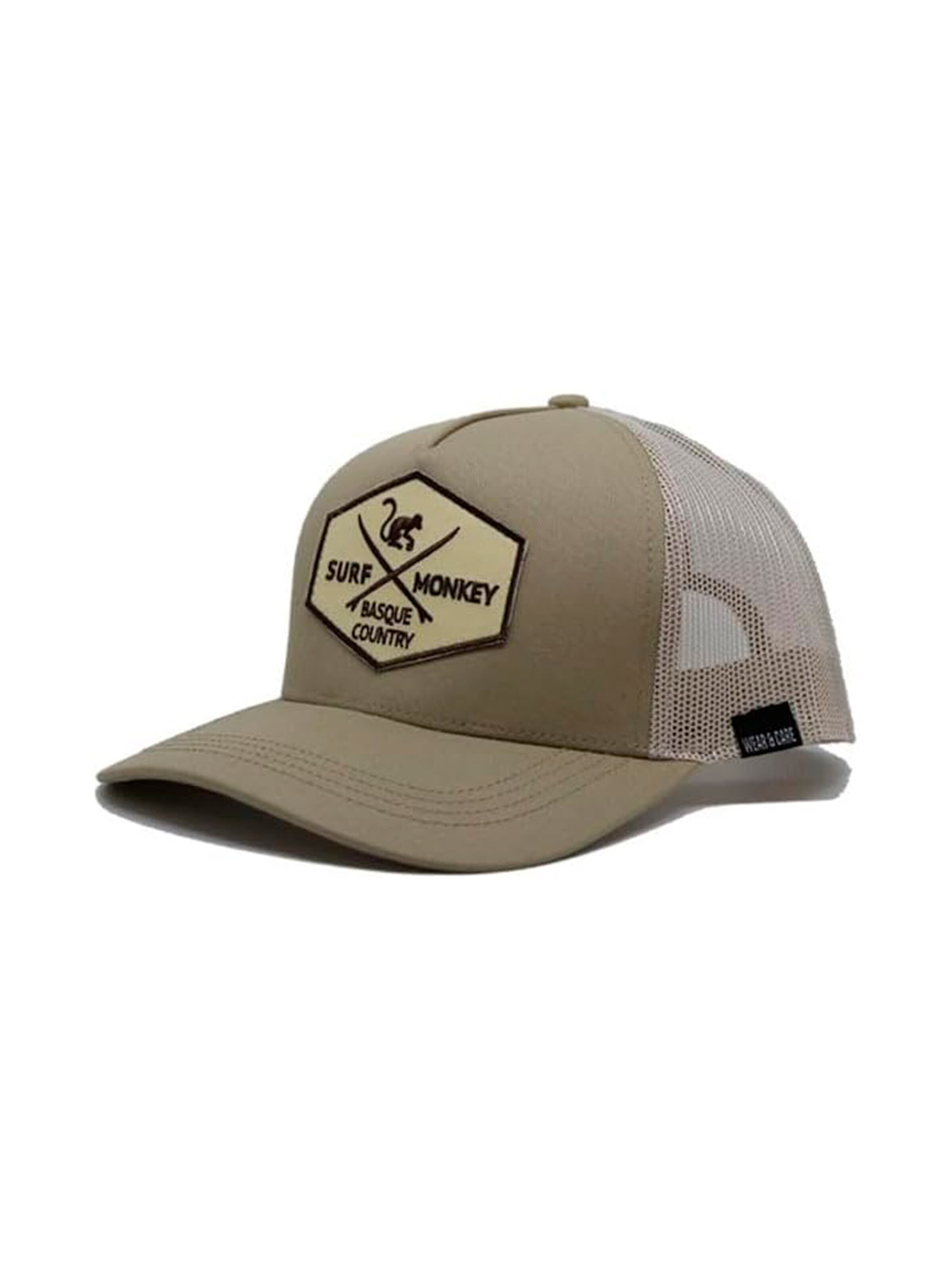 Casquette de sport Surf Monkey en beige : devant