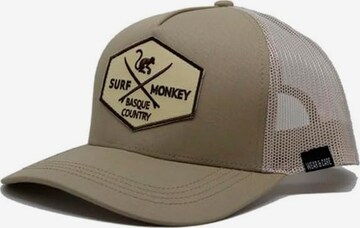 Casquette de sport Surf Monkey en beige : devant