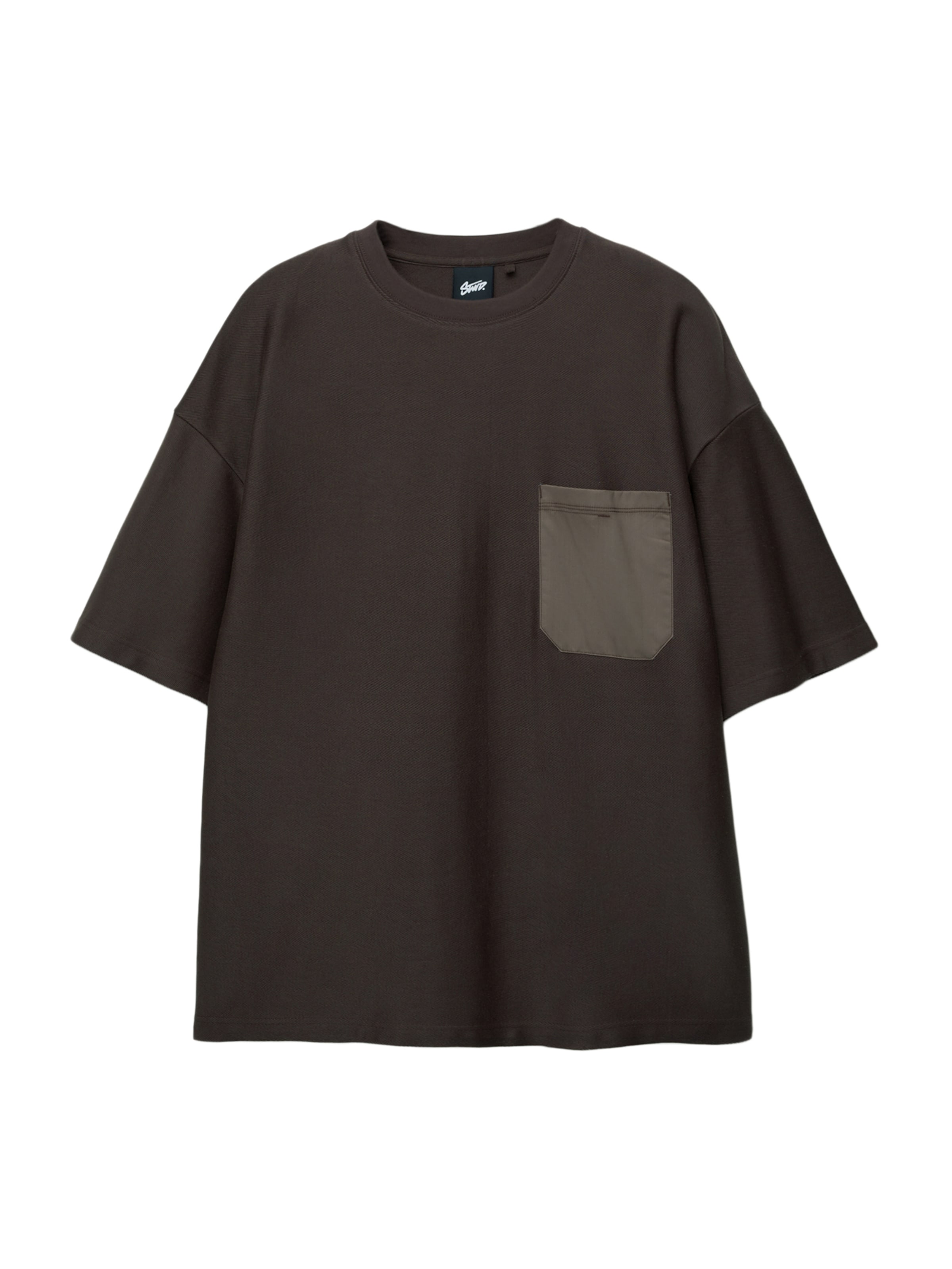 T-Shirt Pull&Bear en marron : devant