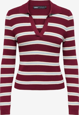 Pull-over 'ONLKaya' ONLY en rouge : devant