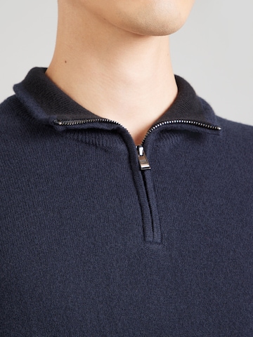 BOSS Pulóver 'H-Hemarlo' - kék