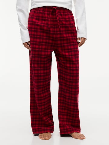TOMMY HILFIGER Pajama Pants in Red: front