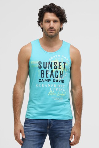 CAMP DAVID Shirt in Blue: front