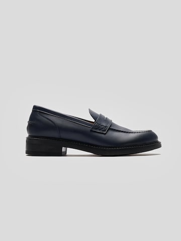 Solari Milano Moccasin in Blue: front