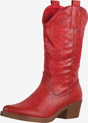 Elara Comwboystøvler i rød: forside