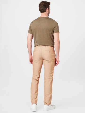 Tommy Hilfiger Tailored Normální Chino kalhoty 'HAMPTON' – hnědá