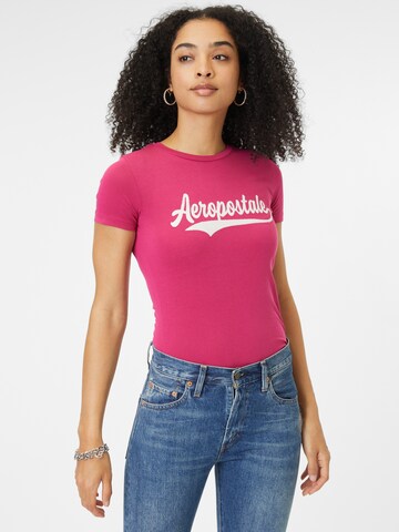 Maglietta 'JUNE' di AÉROPOSTALE in rosa: frontale