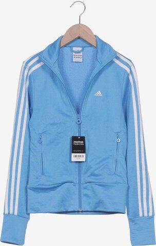 ADIDAS PERFORMANCE Sweatshirt & Zip-Up Hoodie in XS in Blue: front