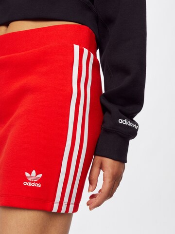 ADIDAS ORIGINALS Rock '3STRIPES SKIRT' in Rot