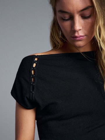 Bershka Pullover in Schwarz