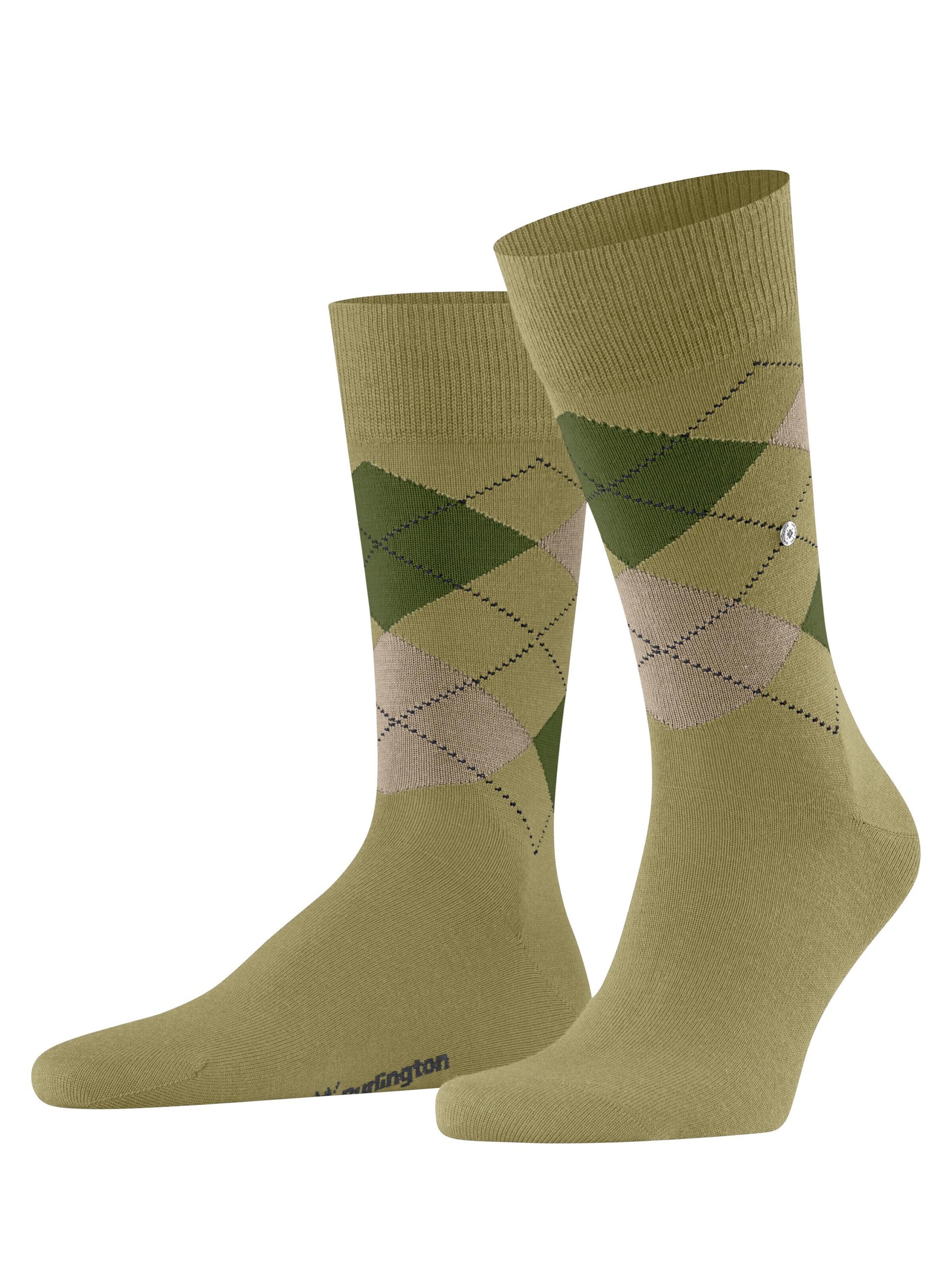 BURLINGTON Socken 'Edinburgh'‌‌‌‌‌‌‌ in Grün: Vorderseite