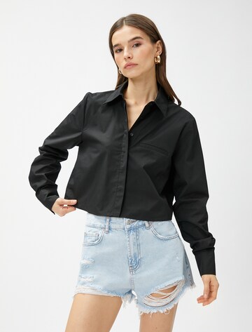 Koton Bluse in Schwarz