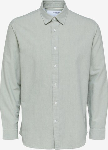 Regular fit Camicia 'Regguy' di SELECTED HOMME in verde: frontale