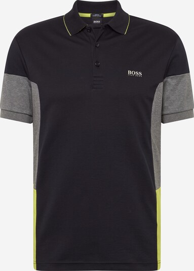 BOSS ATHLEISURE Shirt 'Paule 1' in de kleur Geel / Grijs / Zwart, Productweergave