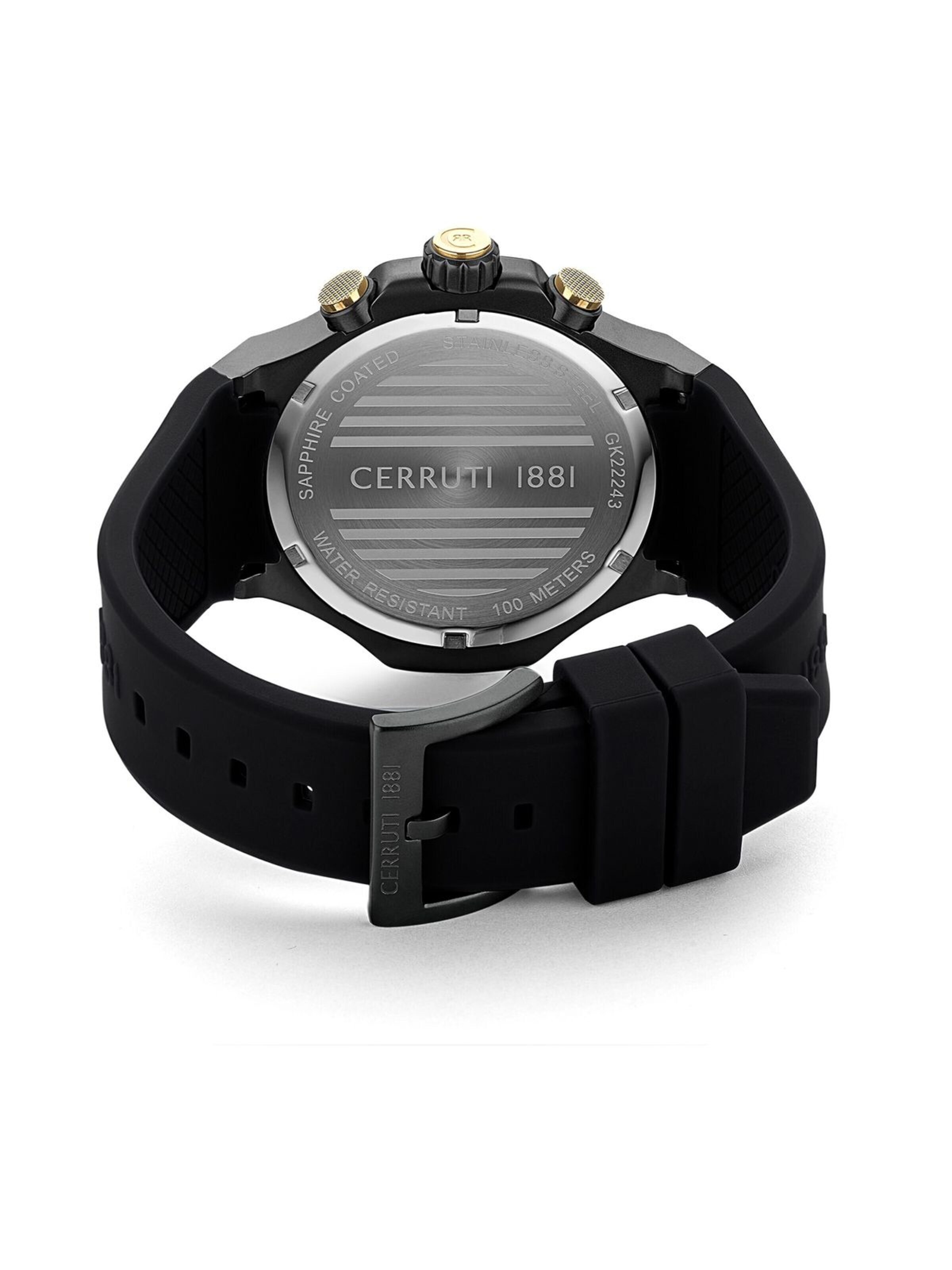 Montre à affichage analogique 'Lucardo' CERRUTI 1881 en noir