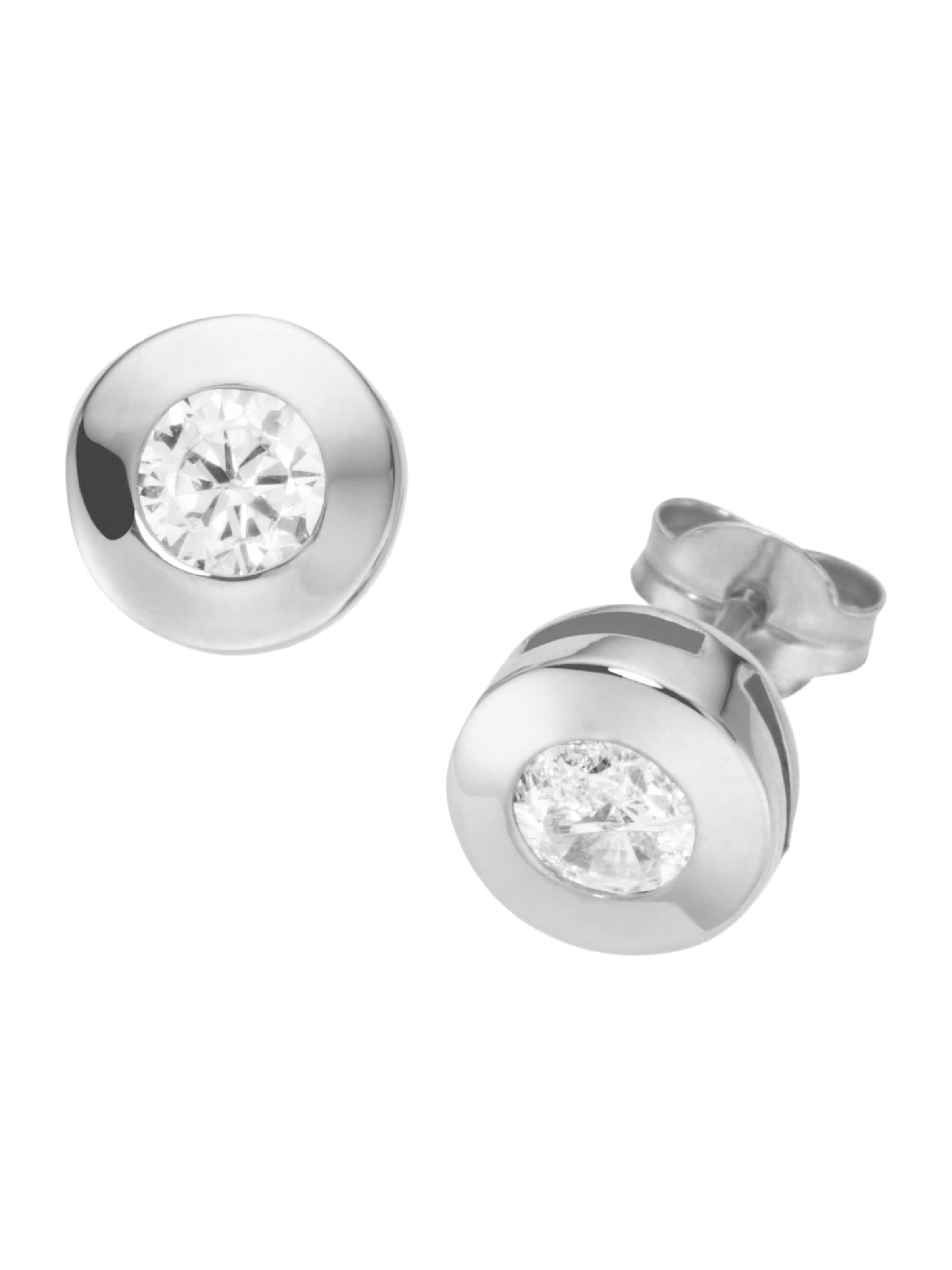 Orecchini di Luigi Merano in bianco: frontale