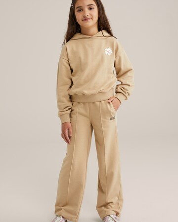 WE Fashion Regular Byxa i beige