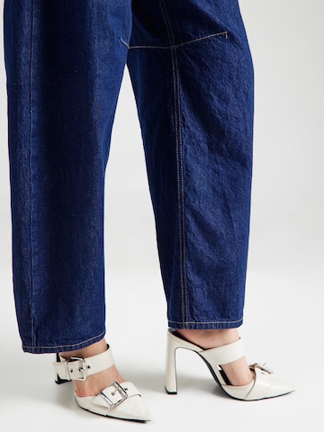 TOPSHOP Wide Leg Jeans 'BENTE' i blå
