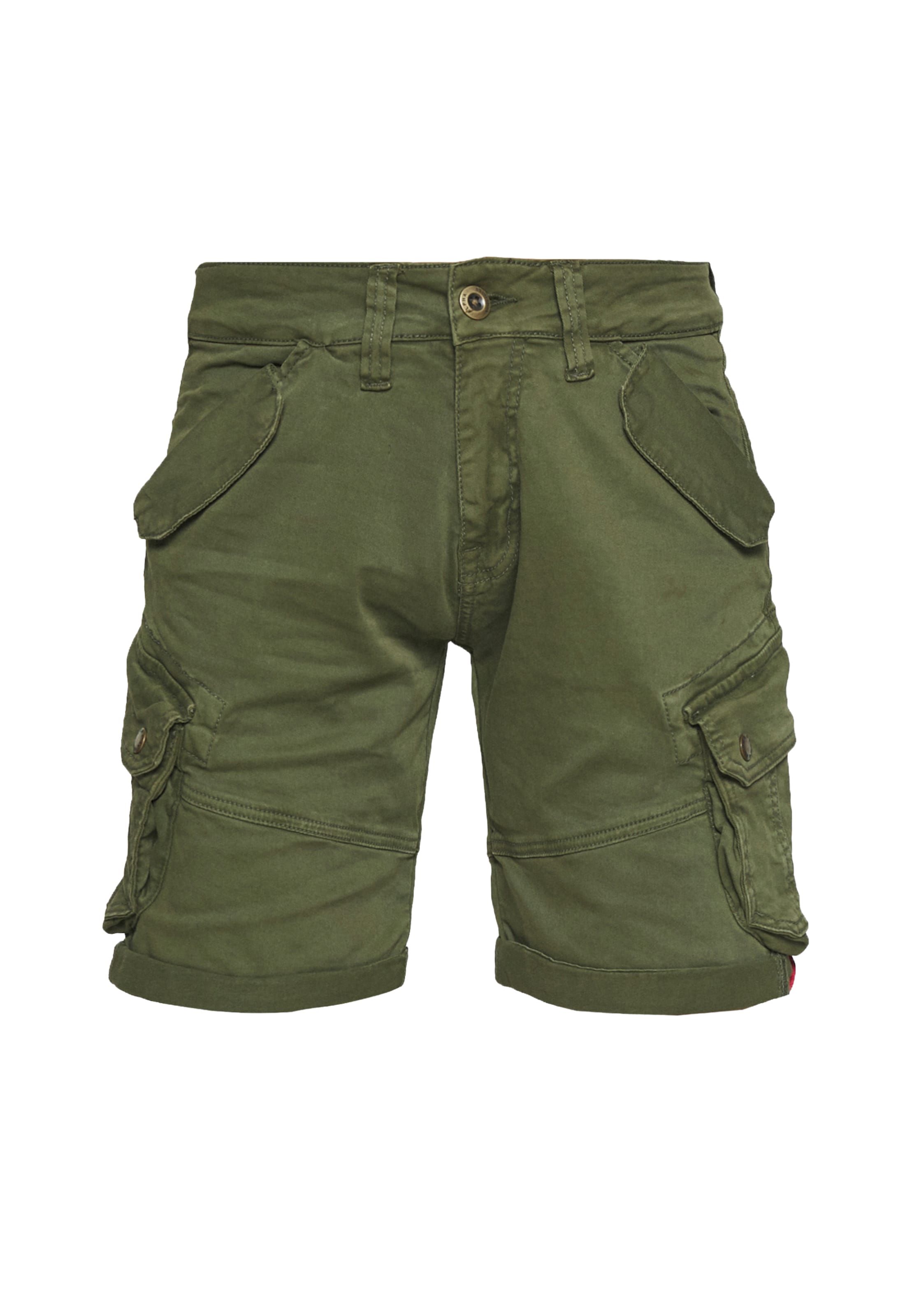 ALPHA INDUSTRIES Cargo Pants 'Combat' in Green: front