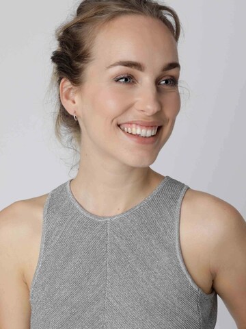 Boucles d'oreilles Lucardi en argent : devant