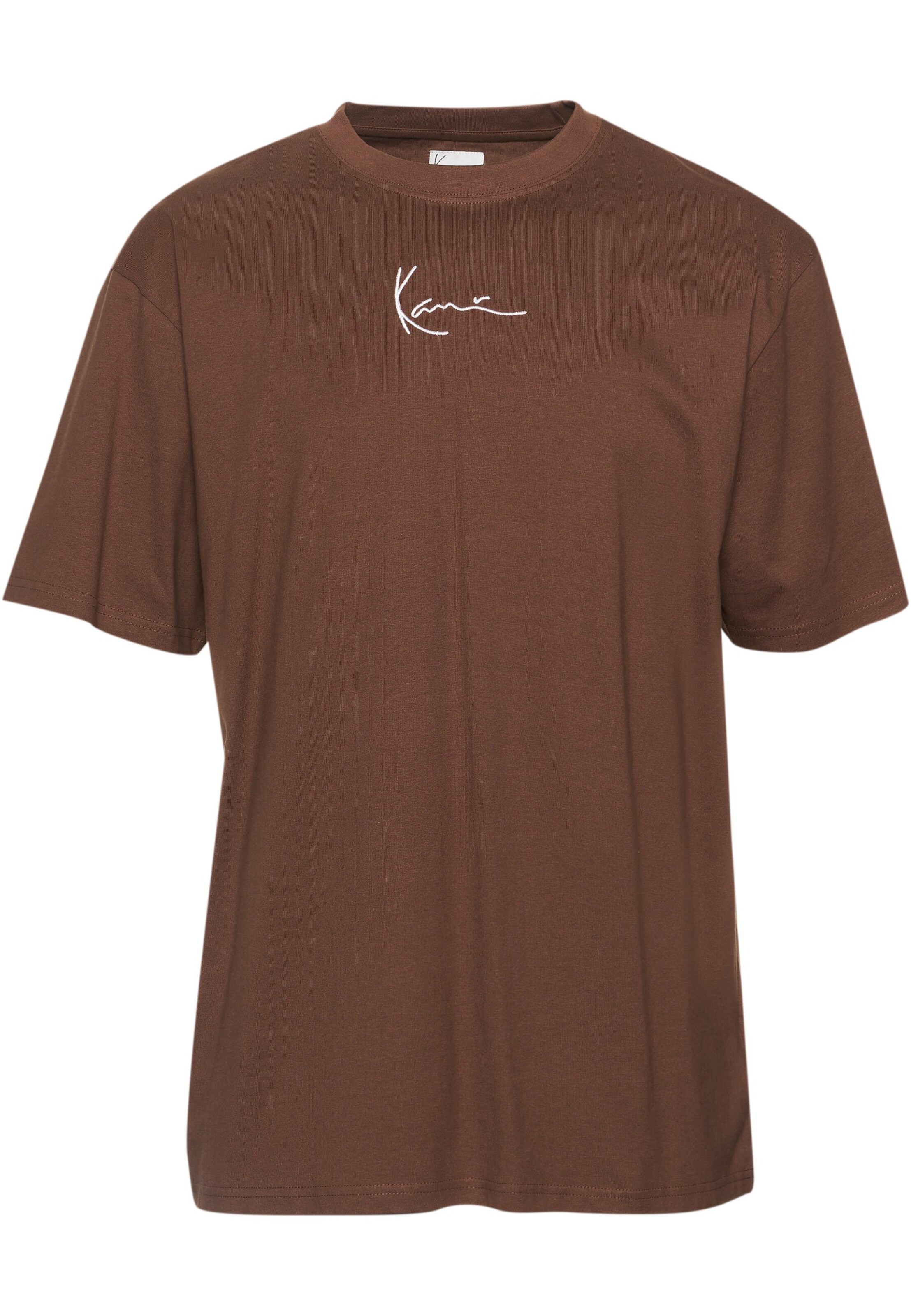 T-Shirt Karl Kani en marron : devant