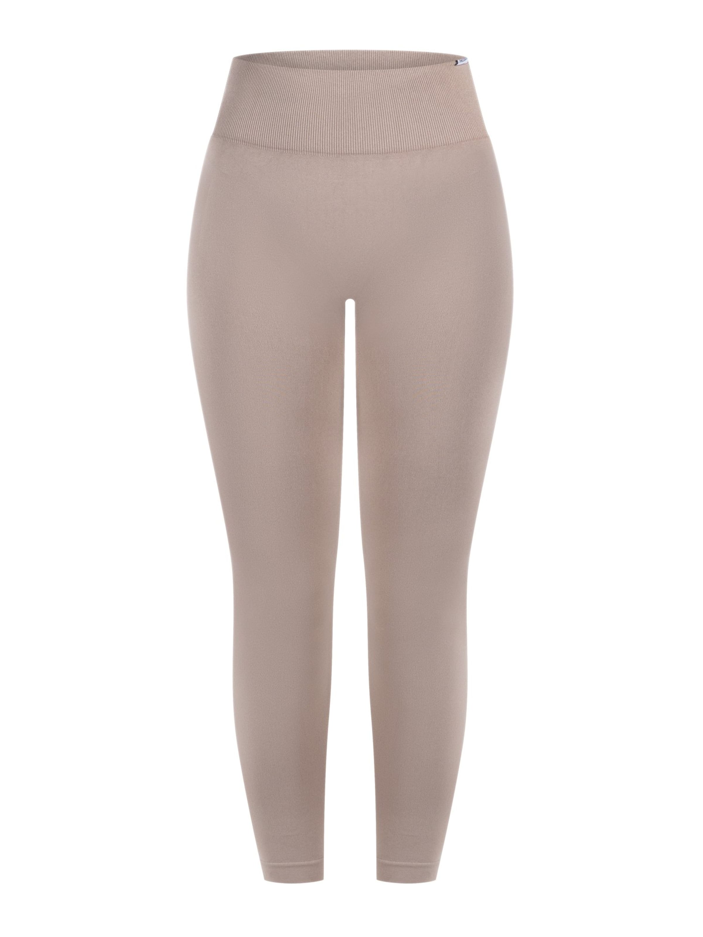 Smilodox Slimfit Leggings ' Trixy ' in Beige: voorkant