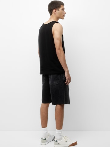 Pull&Bear Loosefit Shorts in Schwarz