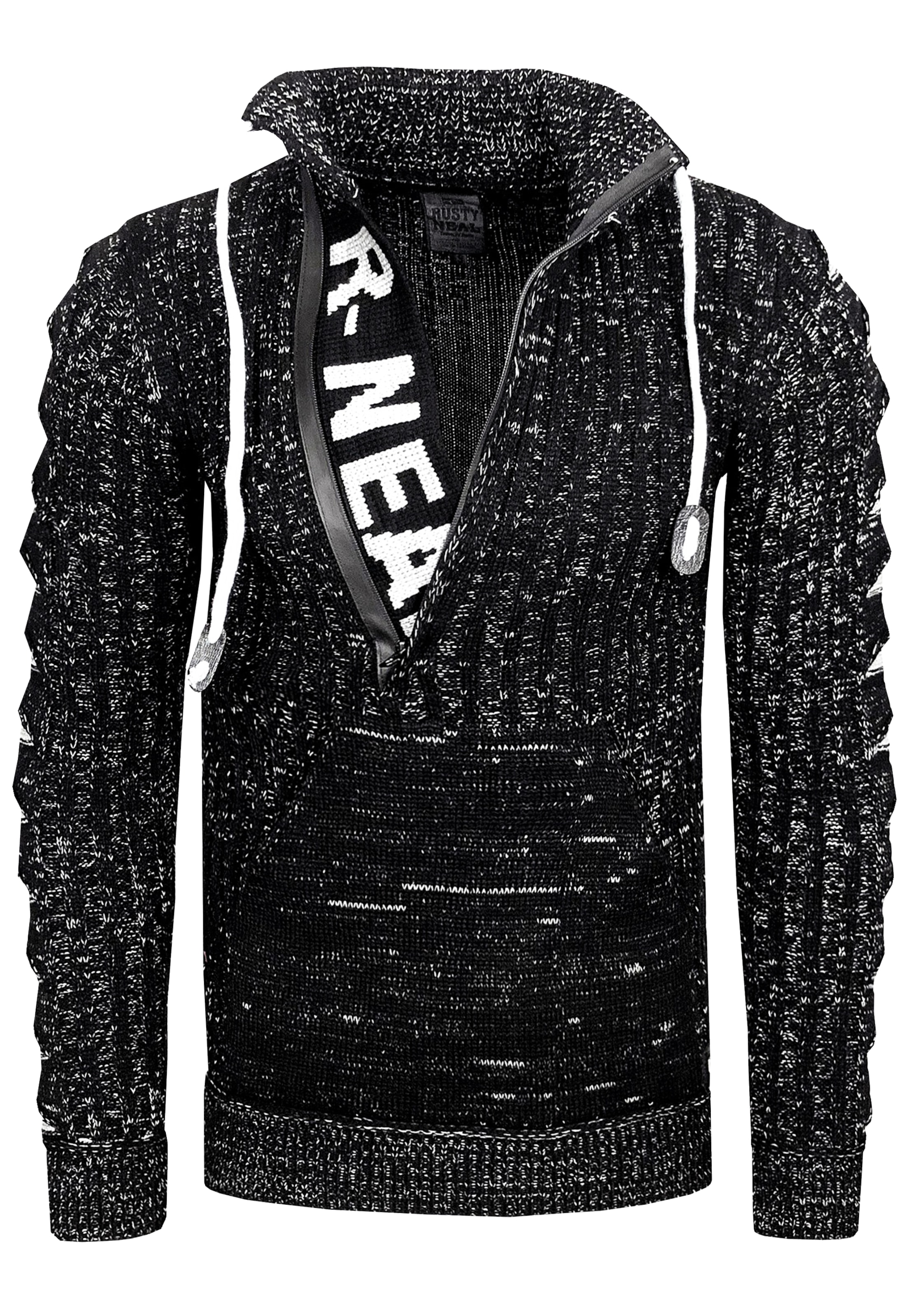 Rusty Neal Trui in Zwart: voorkant