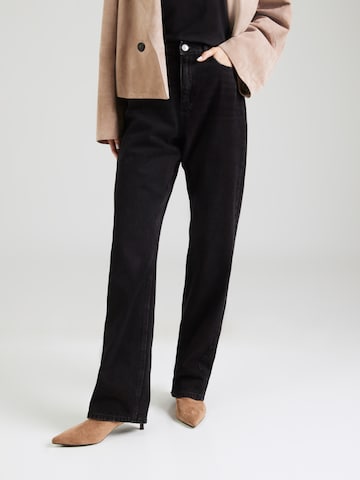 Regular Jeans 'PCKATE' de la PIECES pe negru: față