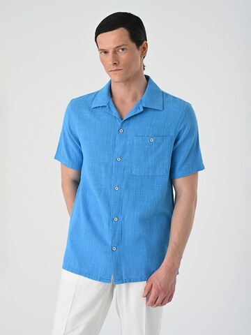 Antioch Regular fit Button Up Shirt in Blue