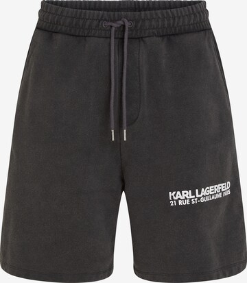 Karl Lagerfeld Regular Shorts 'Rue St-Guillaume' in Schwarz: predná strana