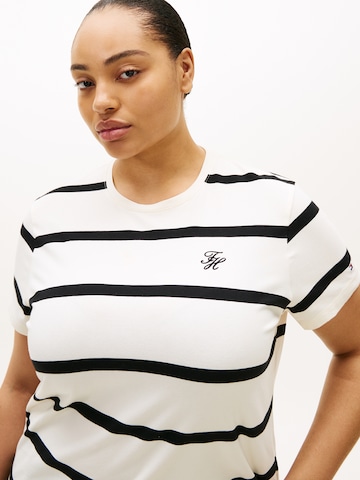 Tommy Hilfiger Curve Tričko – béžová