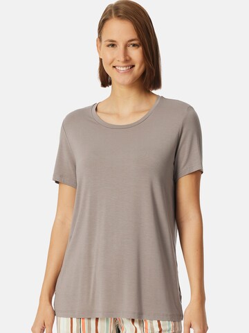 T-shirt ' Mix & Relax ' SCHIESSER en gris : devant
