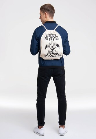 LOGOSHIRT Gymtas 'Harry Potter - Dobby Is Free' in Wit