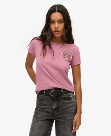 Superdry Shirt in Roze: voorkant